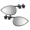 Kit specchi supplementari Aero • flat montati su specchietto di un camper, vista frontale.