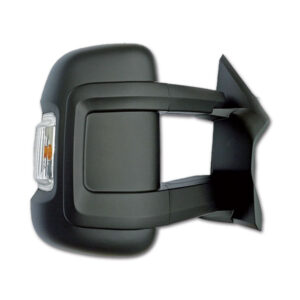 SPE2505_2 Specchio retrovisore per Ducato X250 X290, dettaglio del braccio da 15 cm e del meccanismo di fissaggio.