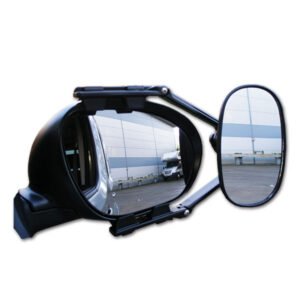 Specchio MGI Steady XL • flat montato su specchietto veicolo, offre visione estesa per rimorchio.