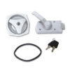Serratura 1033 bianca FAP door locks per porta camper con chiavi e cilindretto incluso