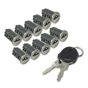SRT1038DN_1-1 Kit 10 cilindri 2 chiavi New System per serrature camper e caravan