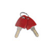 Vista laterale del Kit Lock Safe Door montato su un gavone di caravan, dimostrando la sua integrazione estetica e funzionale.