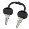 SRT1042Z_1-1 Dettaglio della coppia chiavi di ricambio per serrature Zadi Traditional, essenziale per la sicurezza del camper.