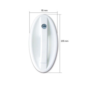 Serratura 1095 ovale completa • sacchetto