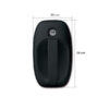 SRT1122NE_2-1 Immagine frontale della serratura FAP door locks 1122 nera con le chiavi inserite, mostrando la robustezza del design e la finitura.