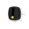 SRT1300NP_2-1 Dettaglio della maniglia esterna 1200 New System, colore nero, con focus sul meccanismo di bloccaggio e la robustezza del materiale.