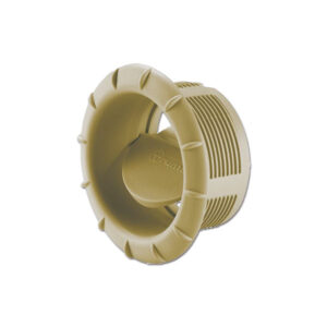 STF9005_1-1 Bocchetta orientabile beige da 65 mm per canalizzazione aria calda in camper e caravan.