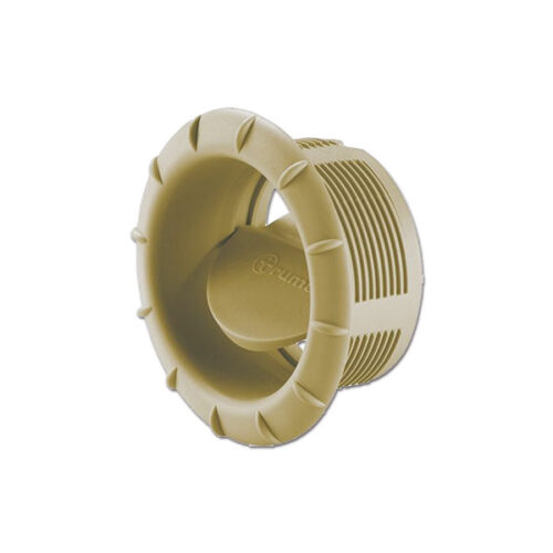 STF9005_1-1 Bocchetta orientabile beige da 65 mm per canalizzazione aria calda in camper e caravan.