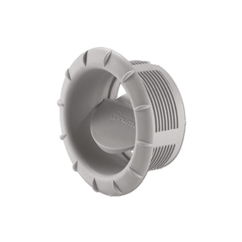STF9007_1-1 Bocchetta orientabile grigia 65 mm installata su pannello interno di un camper per la distribuzione dell'aria calda.