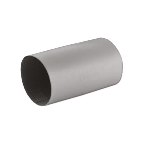 STF9027_1-1 Manicotto di collegamento tubo 65 mm per riscaldatori a gas di camper e caravan, dettaglio ravvicinato del raccordo in plastica nera.