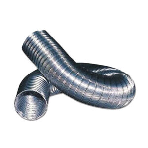 STF9077_2-1 Dettaglio del tubo scarico alluminio Truma, mostrando la qualità del materiale e la compatibilità con i sistemi di riscaldamento a gas.