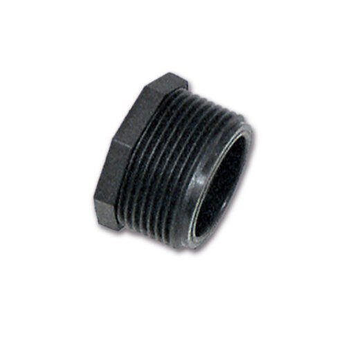 Dettaglio del Tappo maschio F 1/2" per impianti idraulici di camper e caravan, con filettatura visibile.