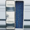Tenda ciniglia grigio  blu  56 x 200 cm