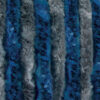 Tenda ciniglia grigio / blu • 90 x 200 cm