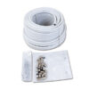 TND118_1-1 Spirale rivestita in plastica Ø 4,5 mm per tende da camper e caravan, avvolta su rotolo.