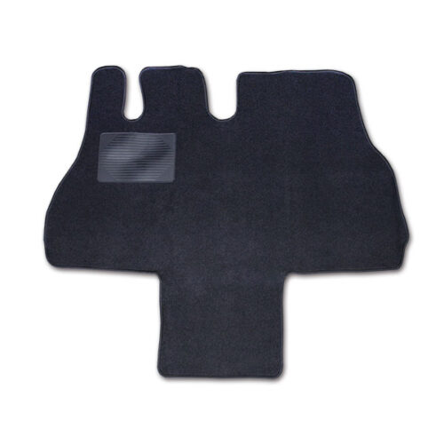 Tappetino cabina Ducato X230 nero in gomma antiscivolo per protezione interna del veicolo.