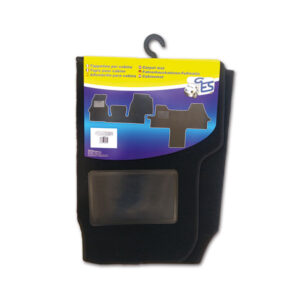 TPC194_2-1 Primo piano del materiale del tappetino cabina Ducato X230, evidenziando la trama resistente all'usura.