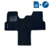 TPC406P_1-1 Tappetino sagomato personalizzabile per Ford Transit 2006-2014, vista dall'alto in cabina.