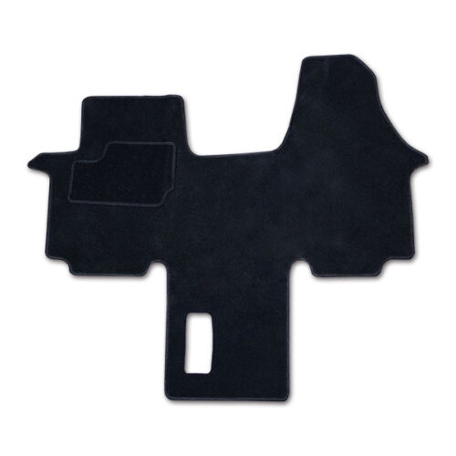 Tappetino cabina su misura per Renault Trafic modelli 2001-2013, vista frontale del prodotto installato.