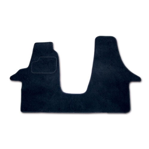 Tappetino cabina VW T5/T6 confezionato, visione d'insieme dell'accessorio interno per veicoli camper. Dettaglio della superficie resistente e del bordo rifinito.