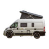 TPR104_1-1 Tetto a soffietto Sky Up installato su Fiat Ducato, color grigio Lanzarote, vista laterale