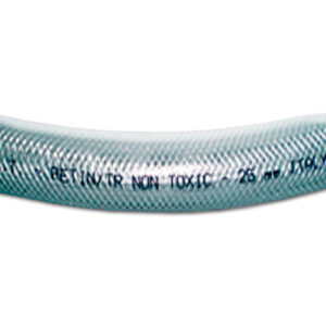 Tubo retinato in PVC con diametro 25x33 mm per impianti idrici di camper e caravan, flessibile e resistente.