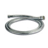 TUB1238_1-1 Tubo PVC flessibile bianco da 1,5 metri con raccordi 3/8 F e 1/2 C per docce camper.