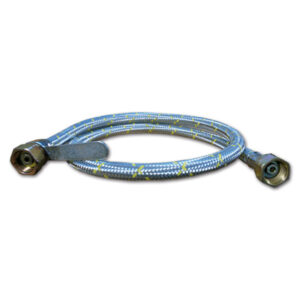 TUB401_1-1 Manichetta flessibile con raccordo in acciaio 500 mm per impianto gas camper