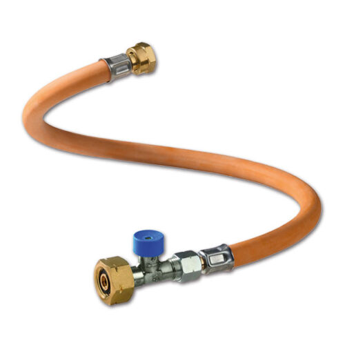TUB433_1-1 Manichetta alta pressione EU GOK con sicura da 450 mm per impianti gas camper.