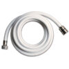 Primo piano del Tubo PVC bianco 1/2" C – 1/2" F 2 m, evidenziando gli attacchi conici e femmina per impianti idrici.