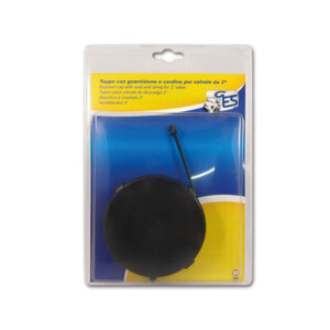 Tappo per valvola Zadi da 3 pollici, accessorio sigillante per impianti idraulici di camper e caravan, blister.