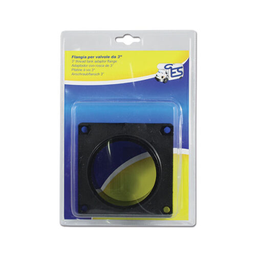 Dettaglio della flangia femmina 3" Zadi blister per impianti idraulici di camper.