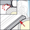 VRA1010_1-1 Profilo in gomma Kit Rain Guard Lower • 550 cm di FIAMMA S.P.A. per sigillatura tenda da sole camper