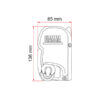 VRD1130V_4-1 Cassetta esterna del tendalino FIAMMA S.P.A. F45 S 300 Polar White, design compatto e aerodinamico.