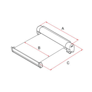 Telo Royal Grey del F45 S 260 esteso, resistente ai raggi UV e impermeabile, offre riparo.
