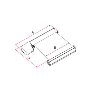 VRD8136G_3-1 Immagine ravvicinata del tessuto del tendalino F65 Eagle Ducato 369 • Polar White / Grey, che mostra la qualità del materiale.