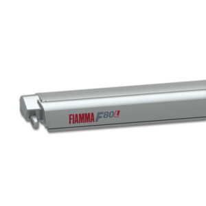 VRD8860G_1-1 Tendalino F80L 600 Titanium/Royal Grey installato su camper per ombra estiva.