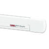 Tendalino F45 Eagle 400 Polar White Royal Grey esteso su camper per zona d'ombra.