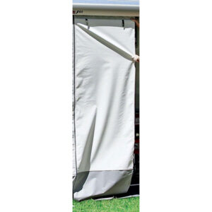 Dettaglio del tessuto robusto del Front Panel 20, accessorio per tendalini da camper e caravan.