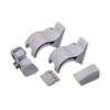Kit Side F70 installato su un tendalino FIAMMA S.P.A., offre protezione e privacy all'esterno del camper.