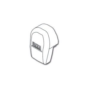 Dettaglio della cuffia sinistra ZIP / F45 S Ti Polar White senza arganello, ricambio originale FIAMMA S.P.A.