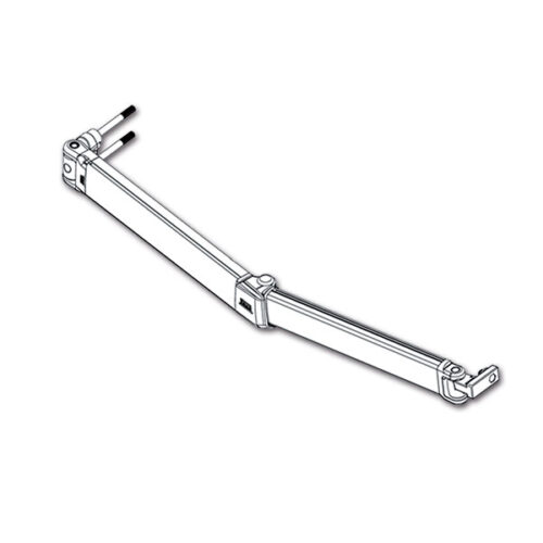 Braccio destro F45 Ti Polar White 300-450 cm per tendalino FIAMMA, ricambio originale.