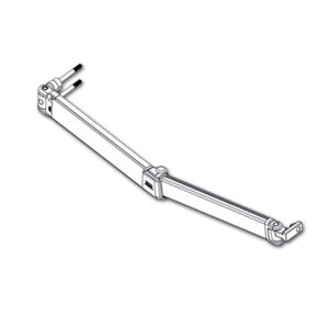 Componente di ricambio originale FIAMMA S.P.A., il Braccio destro F65 S • 260-290 cm, illustrato in contesto di montaggio.