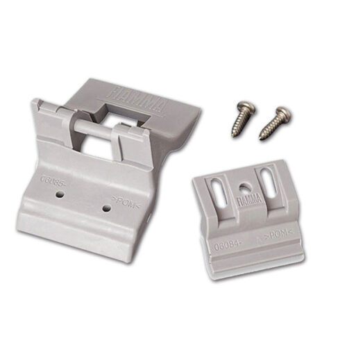 Dettaglio del Kit assieme supporto rafter cassonetto F45S/F45L di FIAMMA S.P.A. per tendalini da camper.