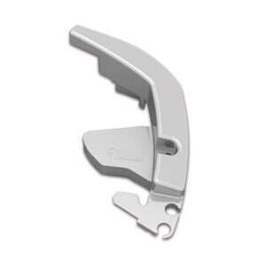 Dettaglio della spalla frontale sinistra F80L Titanium FIAMMA, ricambio per tenda da sole camper.