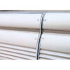VTE10GC_4-1 Immagine ravvicinata del materiale del Profilo copriviti Grigio, resistente agli agenti atmosferici.