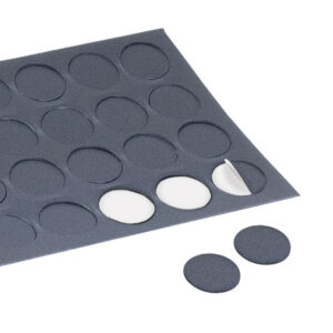 VTE133_1-1 Cover adesivi nero Ø 13 mm per finiture discrete in camper e caravan.