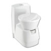Immagine laterale del WC fisso CTW4110 Dometic, evidenziando il design compatto e moderno.
