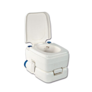 WC portatile Bi-Pot 30 di FIAMMA, design compatto e robusto per l'utilizzo in camper e caravan.