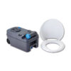 WCT109_1-1 Immagine del Toilet Fresh-Up set C220 THETFORD, mostra il serbatoio di scarico e il sedile nuovi per toilette da camper.